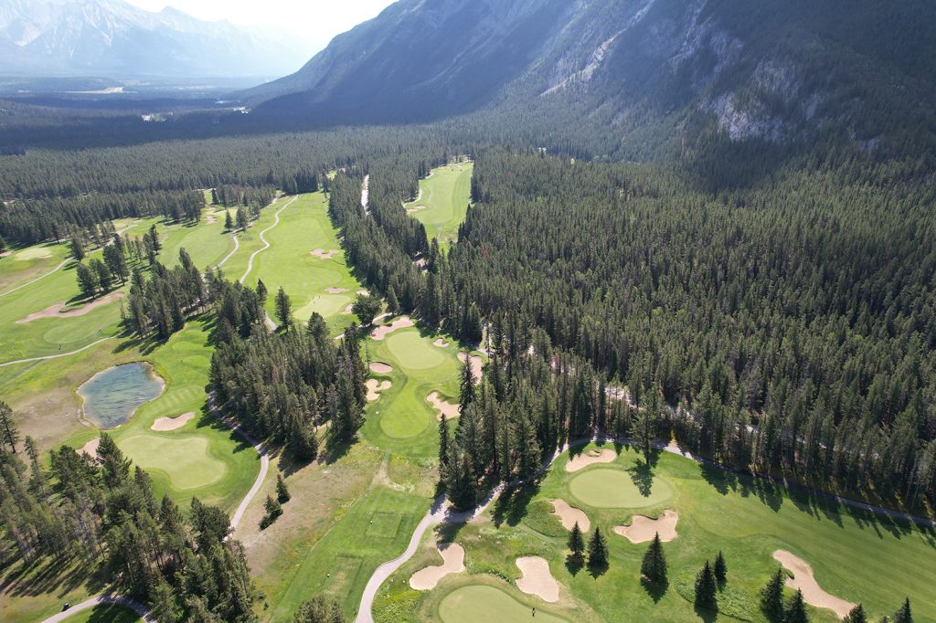 2nd Hole at Fairmont Banff Springs Golf Course (171 Yard Par 3)
